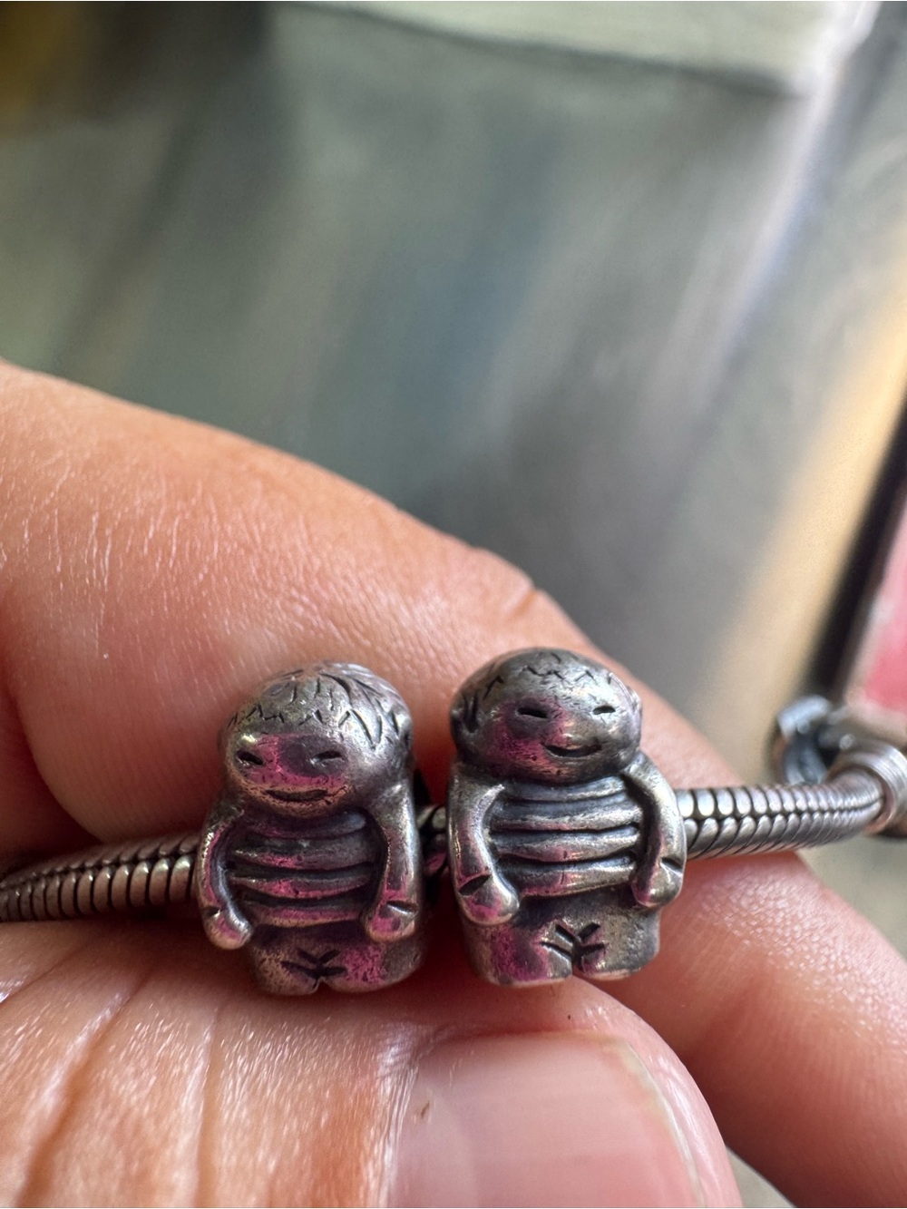 Pandora charm 2 boys - Silver